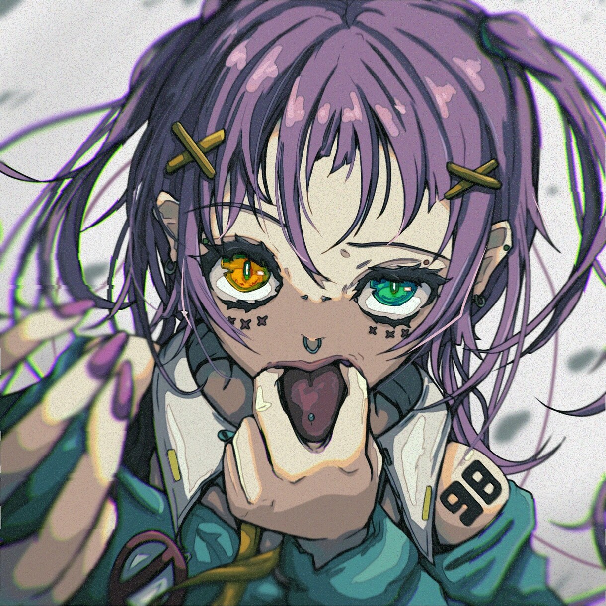 毒々しい女性イラストを描きます バストアップの女性キャラを描きます イメージ5