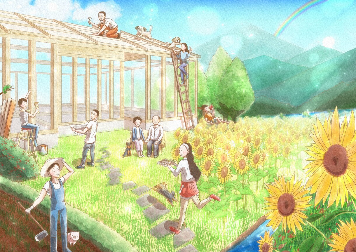 お値下げ中！写真等を優しい水彩風イラストにします オリジナルも可！誕生日プレゼントやSNS、挿絵等にどうぞ^^ イメージ3