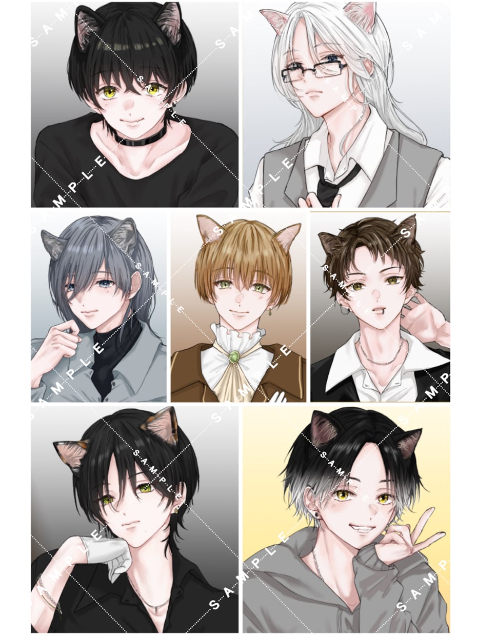 一枚絵、SNSアイコン、立ち絵等のイラスト描きます ご要望に沿ったタッチ、スタイルで制作致します！ イメージ4