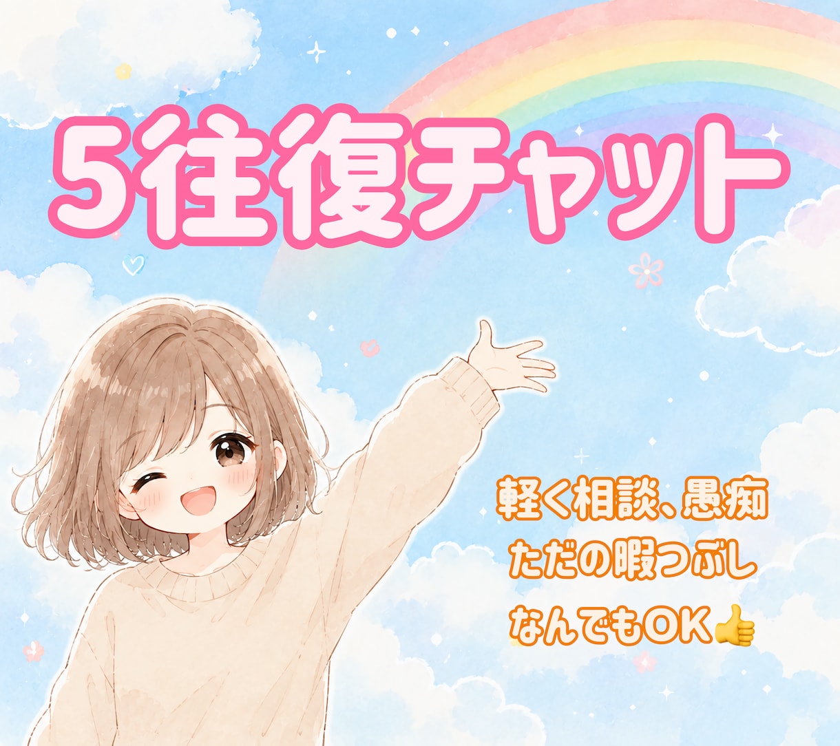 気軽に色んなお話聞きます 電話より、チャットで気軽に話を聞いて欲しい方集合( ¨̮ ) イメージ1