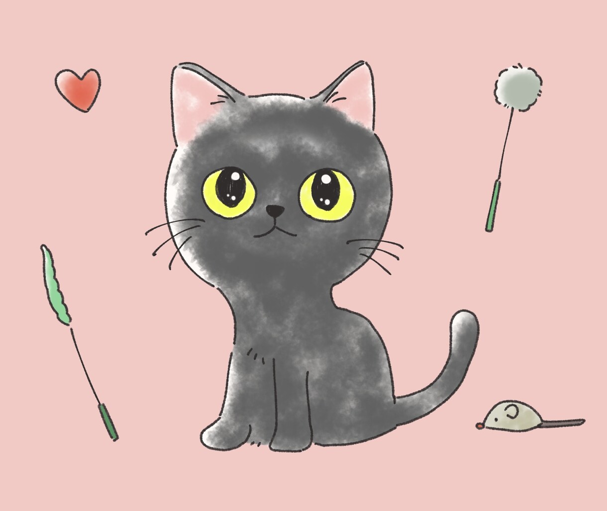 ねこちゃんのほんわかイラスト描きます あなたの愛猫をイラストに！アイコンやグッズにしてみませんか？ イメージ4