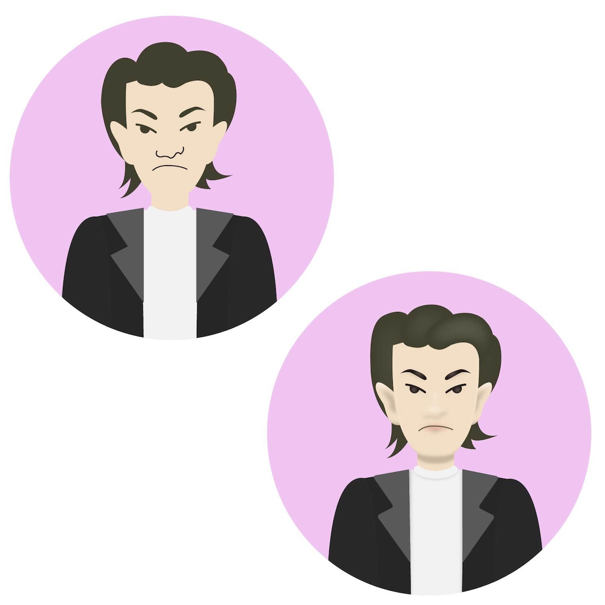 SNS等のアイコン描きます ほんのり似ている似顔絵アイコンの作成承ります♪ イメージ3