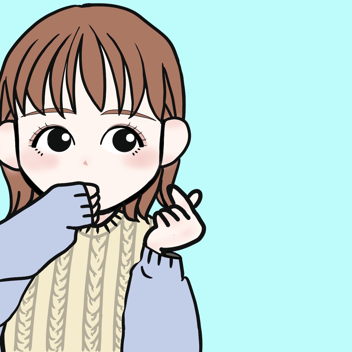 ゆるくてかわいいイラスト作成します 各種SNSのアイコンやなどに。 イメージ1