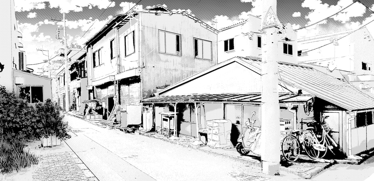 風景写真を漫画背景風に描きます 思い出・日常の景色を漫画背景風に！ イメージ6