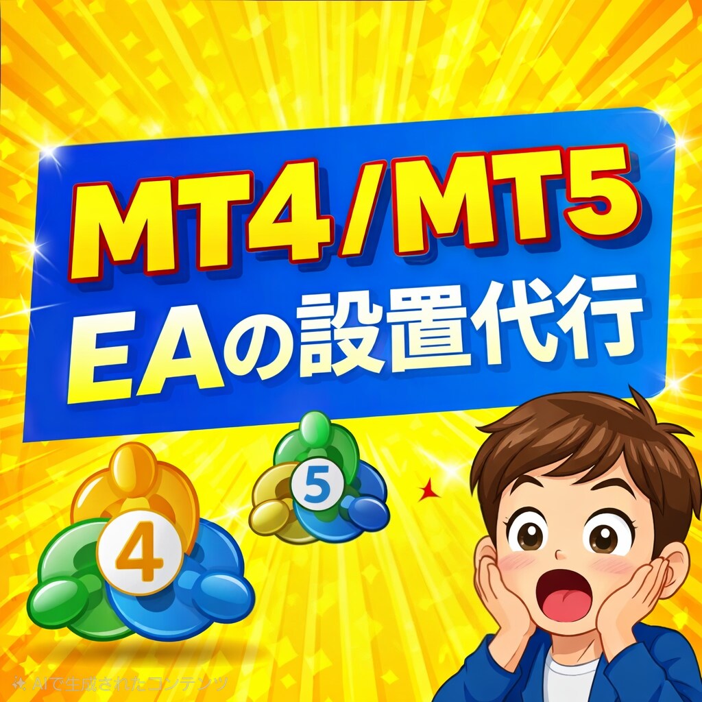 MT4、MT5へのEA設定を最速で代行します 低価格かつ迅速にEAを設置します！ イメージ1