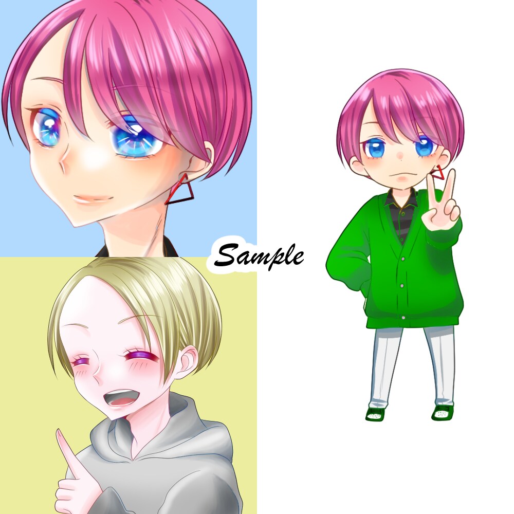 かわいくてSNSなどに使えるイラスト描きます キラキラしたイラストであなたのSNSに彩りを！ イメージ4