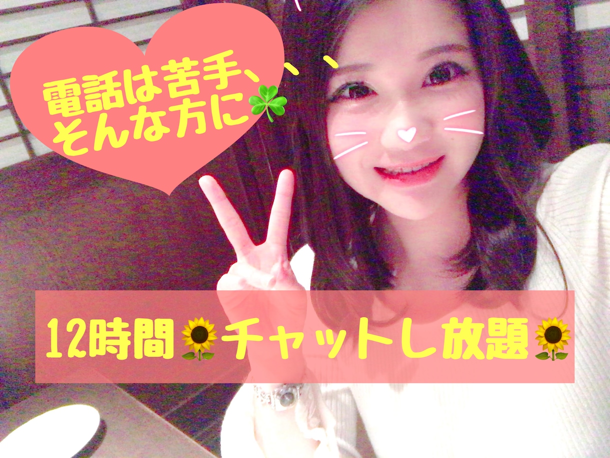 12時間チャットし放題✨サンドバッグになります 電話は苦手、、そんな方に☘️秘密厳守㊙️女性も大歓迎☘️ イメージ1