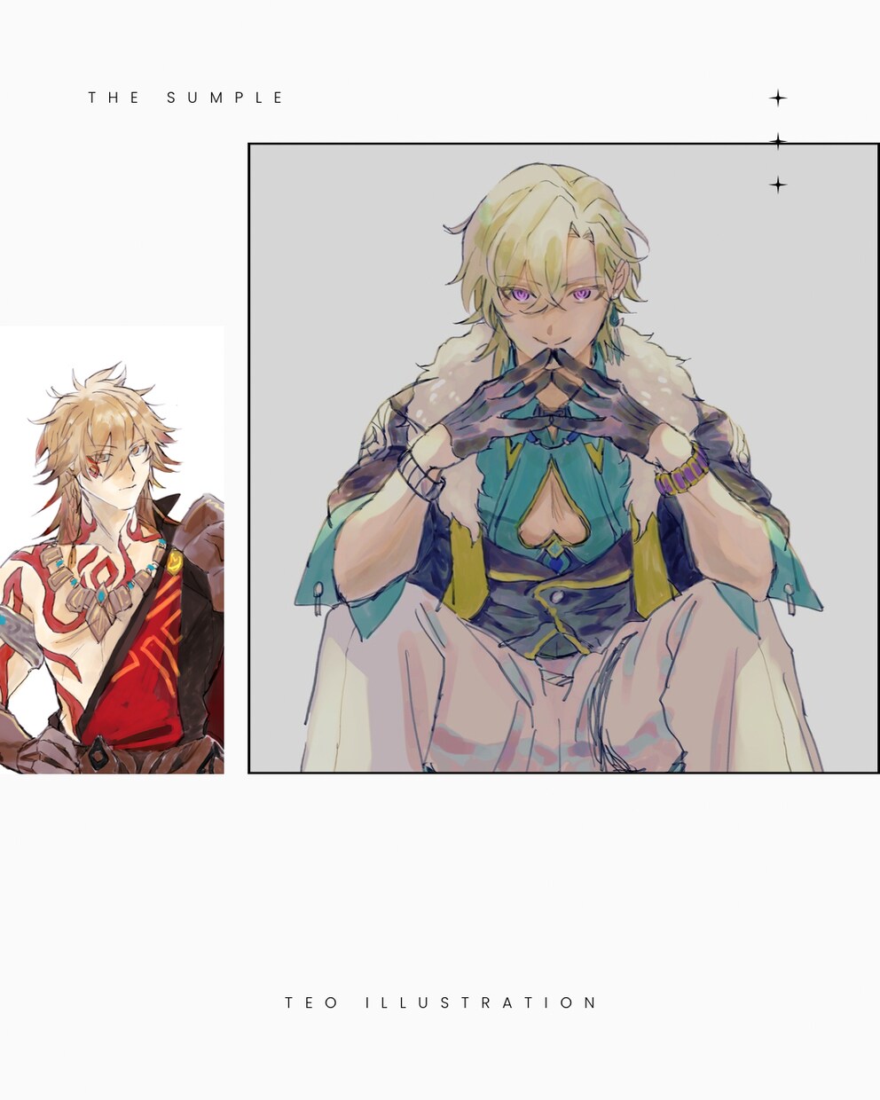 あなたのイラストお描きします 個性的な線画と透明感であなただけの絵をお届けします イメージ5