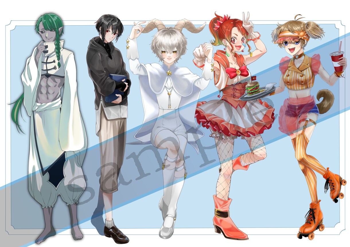 立ち絵やアイコン、デフォルメを描きます 色々使える立ち絵やデフォルメキャラを描かせてください！ イメージ5