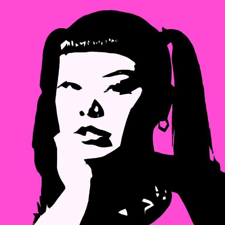 シックでシンプルな影絵のような似顔絵を描きます 顔画像を元に2色であなたの個性を全面にアピール イメージ4