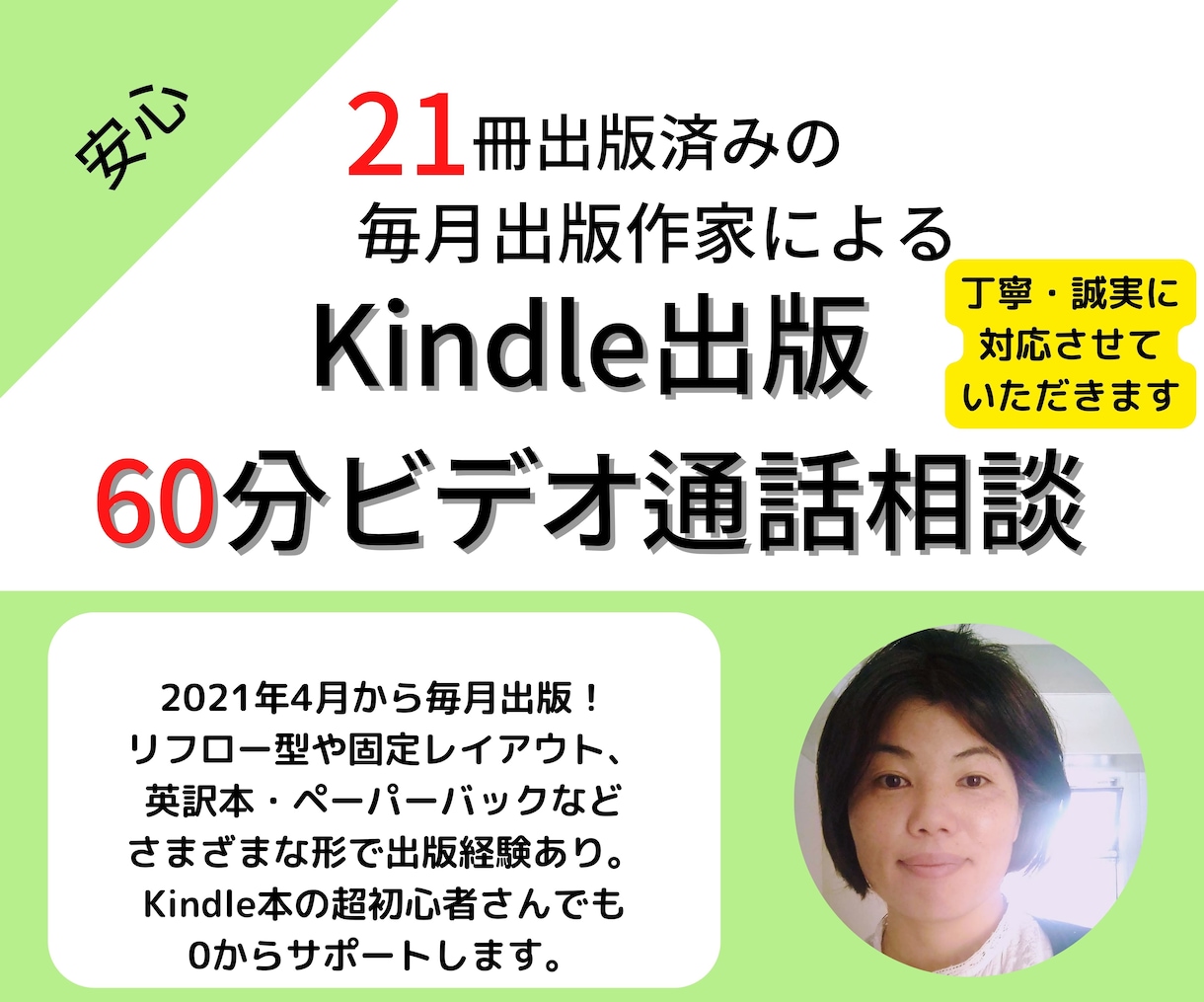 Kindle出版20冊以上の私が悩みに答えます 作家デビューしたいあなたを、毎月出版中の作家がサポートします イメージ1