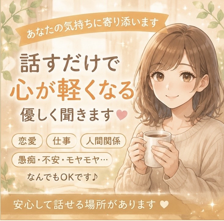 ストレス発散どうぞ！ムカつくこと全部聞きます イライラ愚痴　ぜーんぶ聞きます！吐き出してスッキリしちゃおう イメージ1