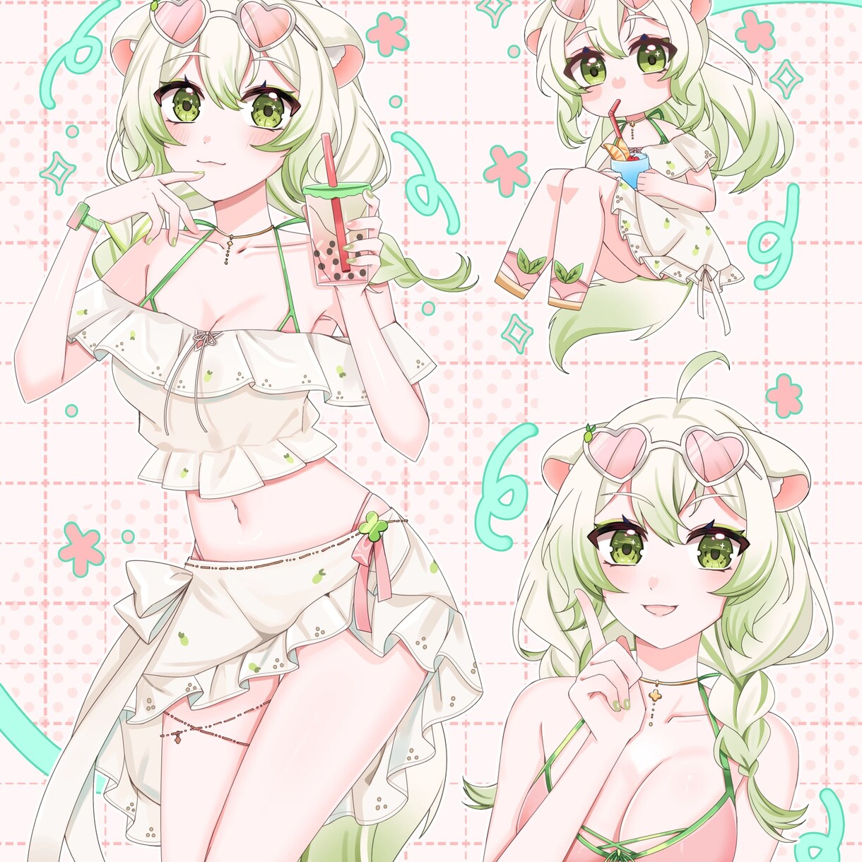 SDイラスト付きのキャラクターイラストを提供します かわいいデフォルメイラストの欲張りセット！ イメージ3