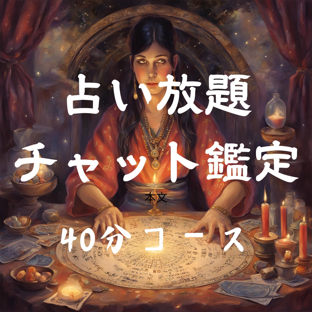 チャット形式で占い鑑定いたします 40分間チャット形式で占い質問し放題です イメージ1