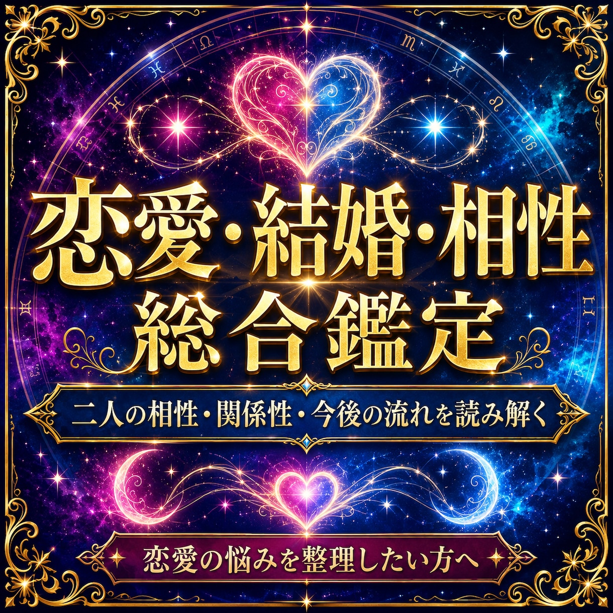 恋愛・結婚・相性、この先の関係を総合鑑定します 二人の相性・関係性・今後の流れを丁寧に読み解きます イメージ1