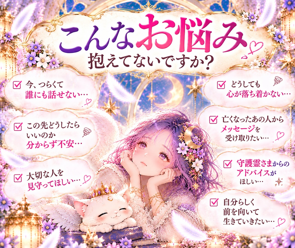 守護霊さまから聞きたいこと霊視を使ってお伝えします 悩みの意味・人生の流れ・今必要なメッセージ…あなたに届けます イメージ3