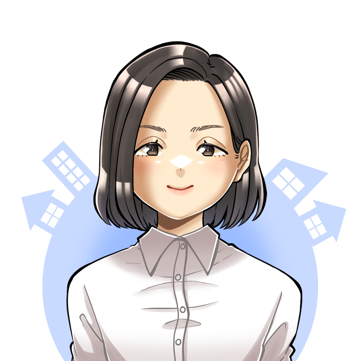 アイコンなどに使えるアニメ風似顔絵描きます リアル過ぎないアニメ風イラストを描きます！ イメージ2
