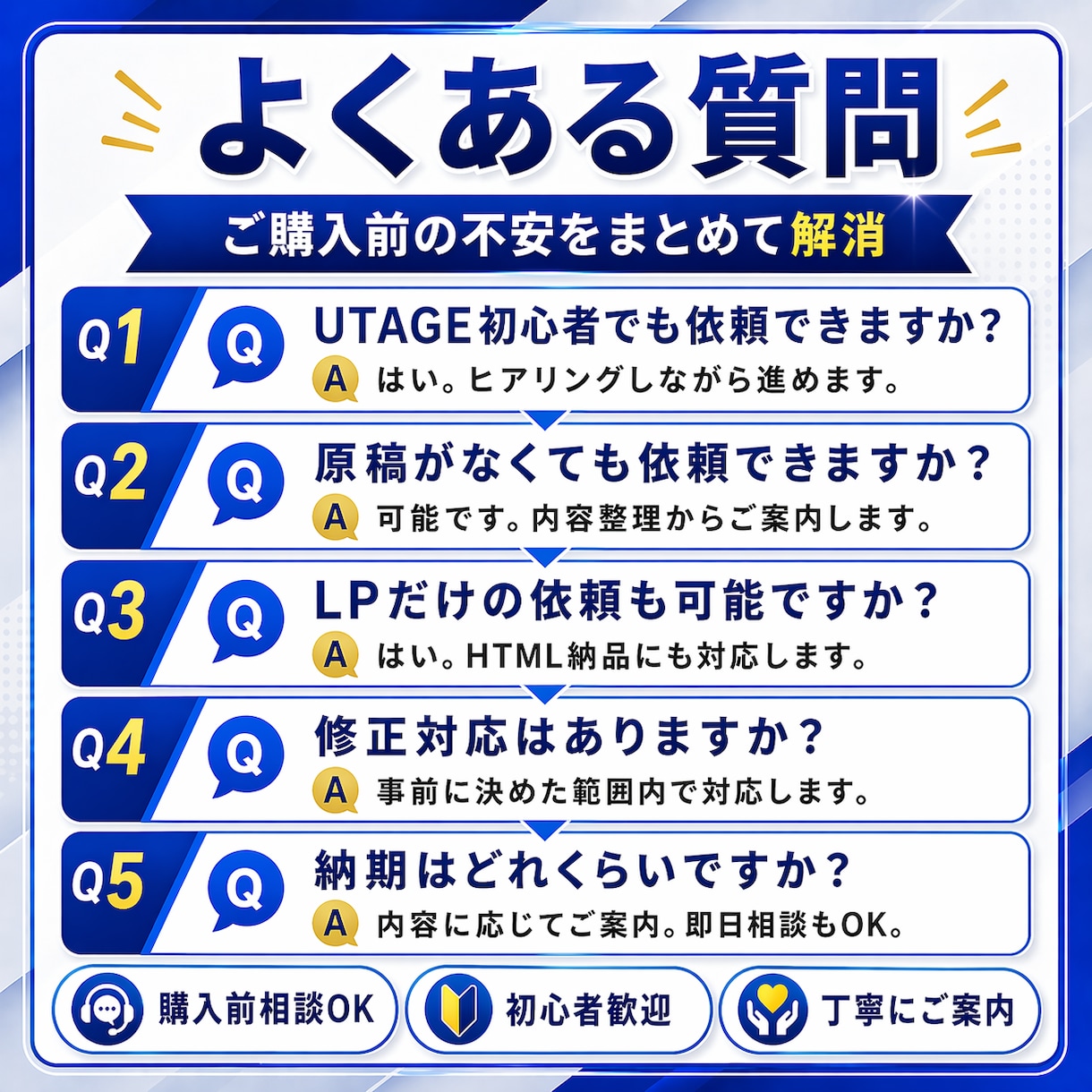 UTAGE構築・LP制作まで即日代行します 現役マーケターが導線設計から即日相談対応 イメージ10