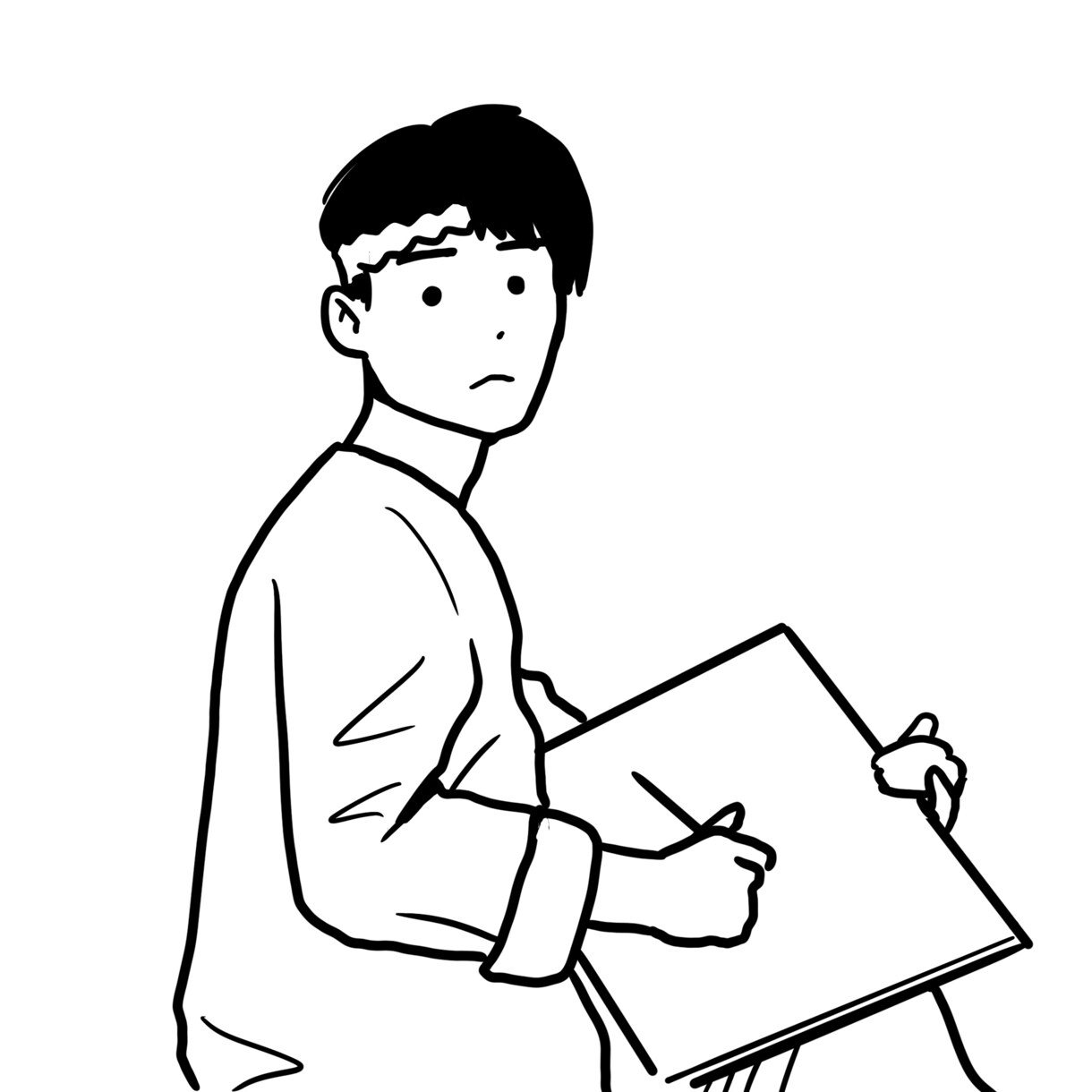 結婚式や記念日などのシンプルな似顔絵制作します あなたの似顔絵を制作します。恩人への感謝や思い出づくりに★ イメージ8