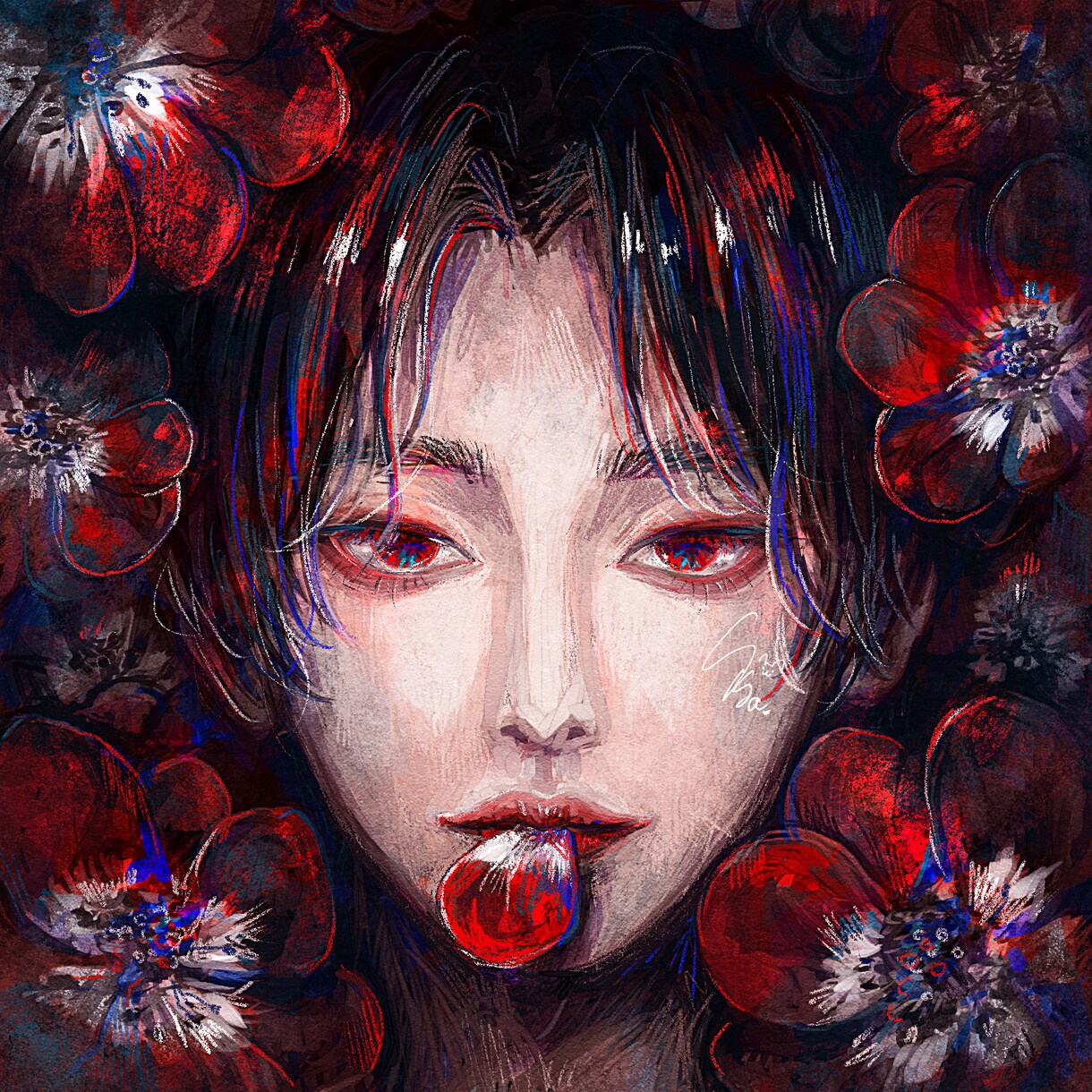 最短翌日】美しい色彩のイラストお描きします SNSで使えるアイコン、似顔絵、一枚絵、立ち絵、ヘッダーなど イメージ6