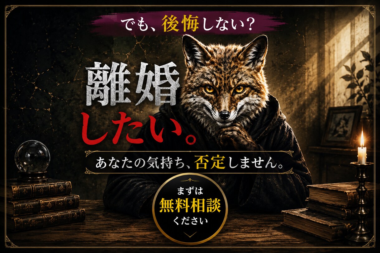 購入前に無料相談可。離婚したい気持ち答えます 合わなければ購入不要。まずは気軽にご相談ください イメージ1