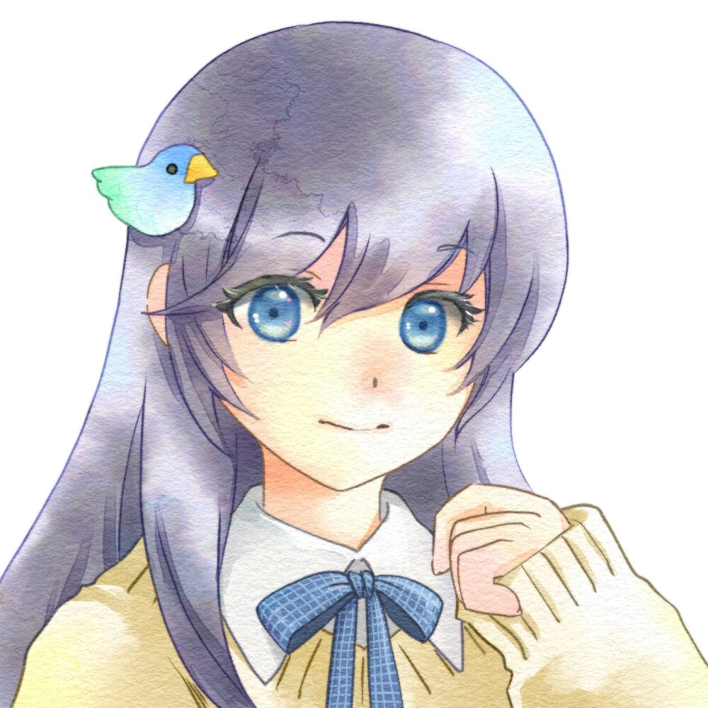 軽やかで優しい水彩のSNSアイコンお描きします 【小物2点無料】かわいいマンガ調キャラをアナログ水彩風で イメージ3