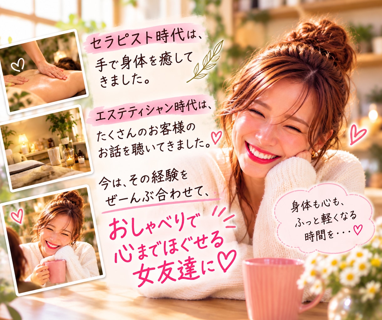 本音で話せるあなただけの女友達【心の友】になります あれ、地元の友達だっけ？「ちょっと聞いて～」が言いやすい場所 イメージ8