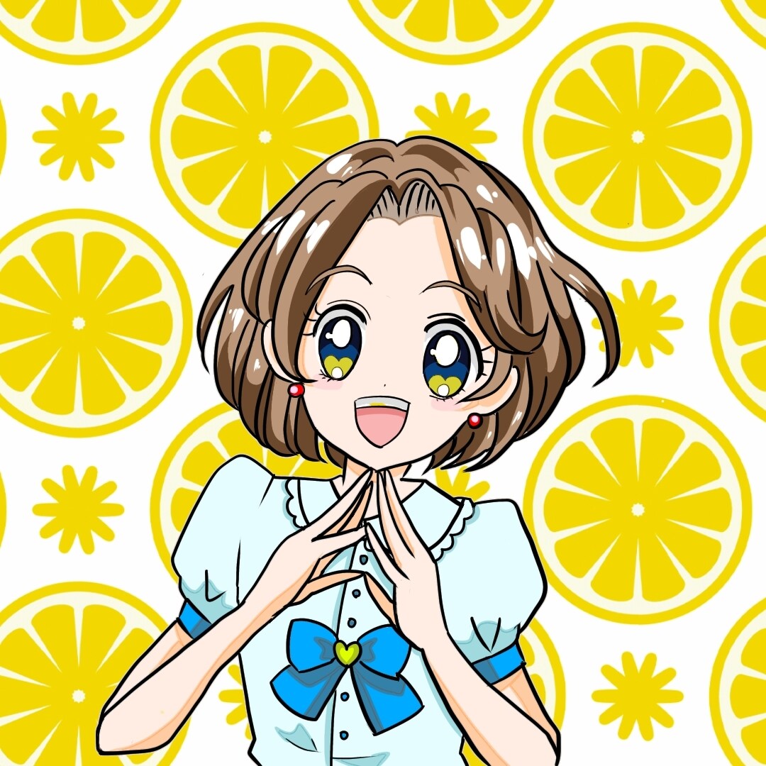 目を惹く美少女アニメ風似顔絵アイコンお描きします キラキラかわいいポップなSNS映えアイコン イメージ4