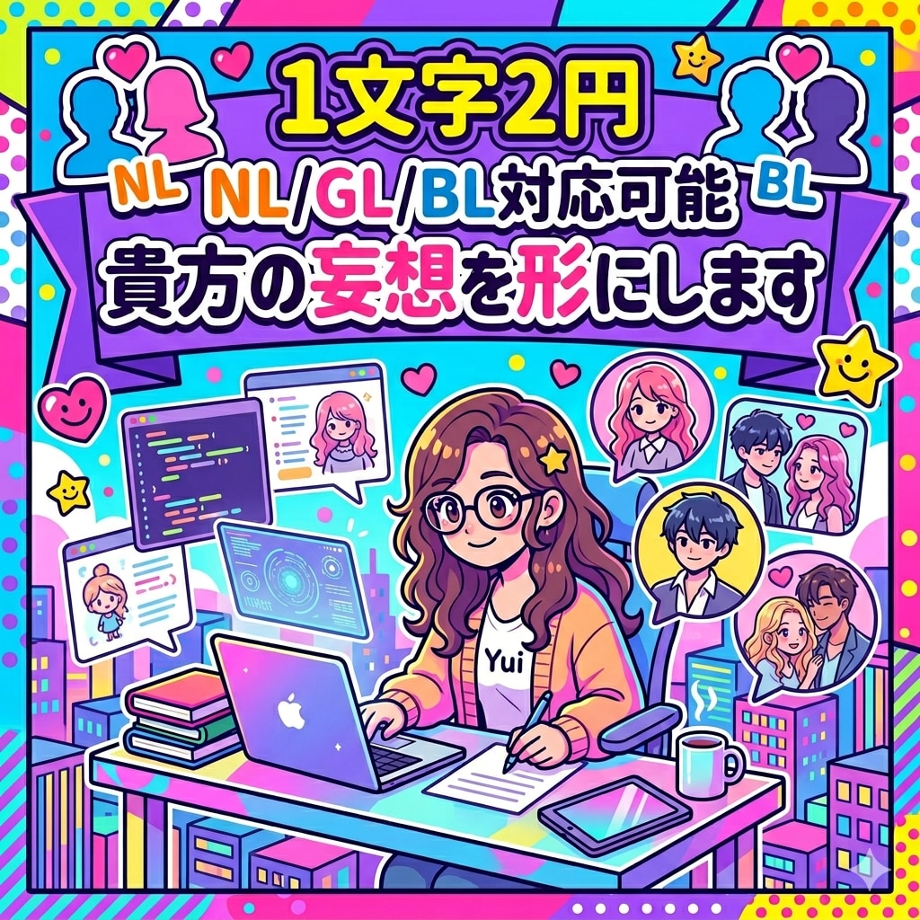 あなたの妄想を形にします こんなの読みたい！こんな話を書いて欲しい！あなたのために イメージ1