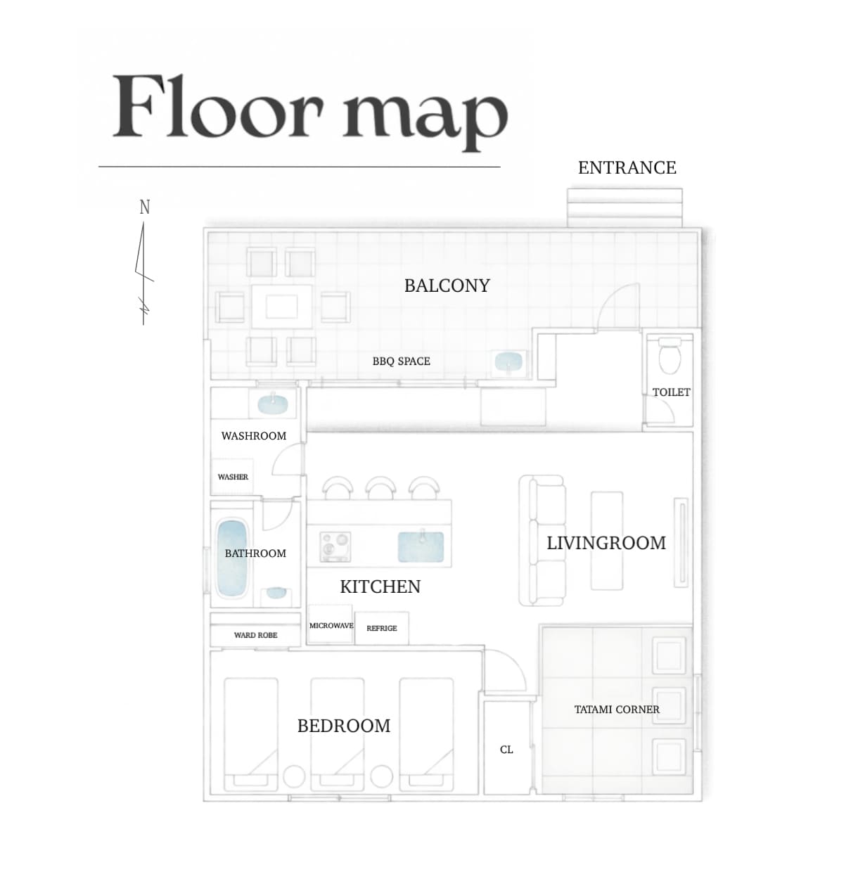 一目で魅力伝わる！【間取り図イラスト】を作成します Airbnb・民泊・リノベ物件等 | 空気の“伝わる一枚”を イメージ12