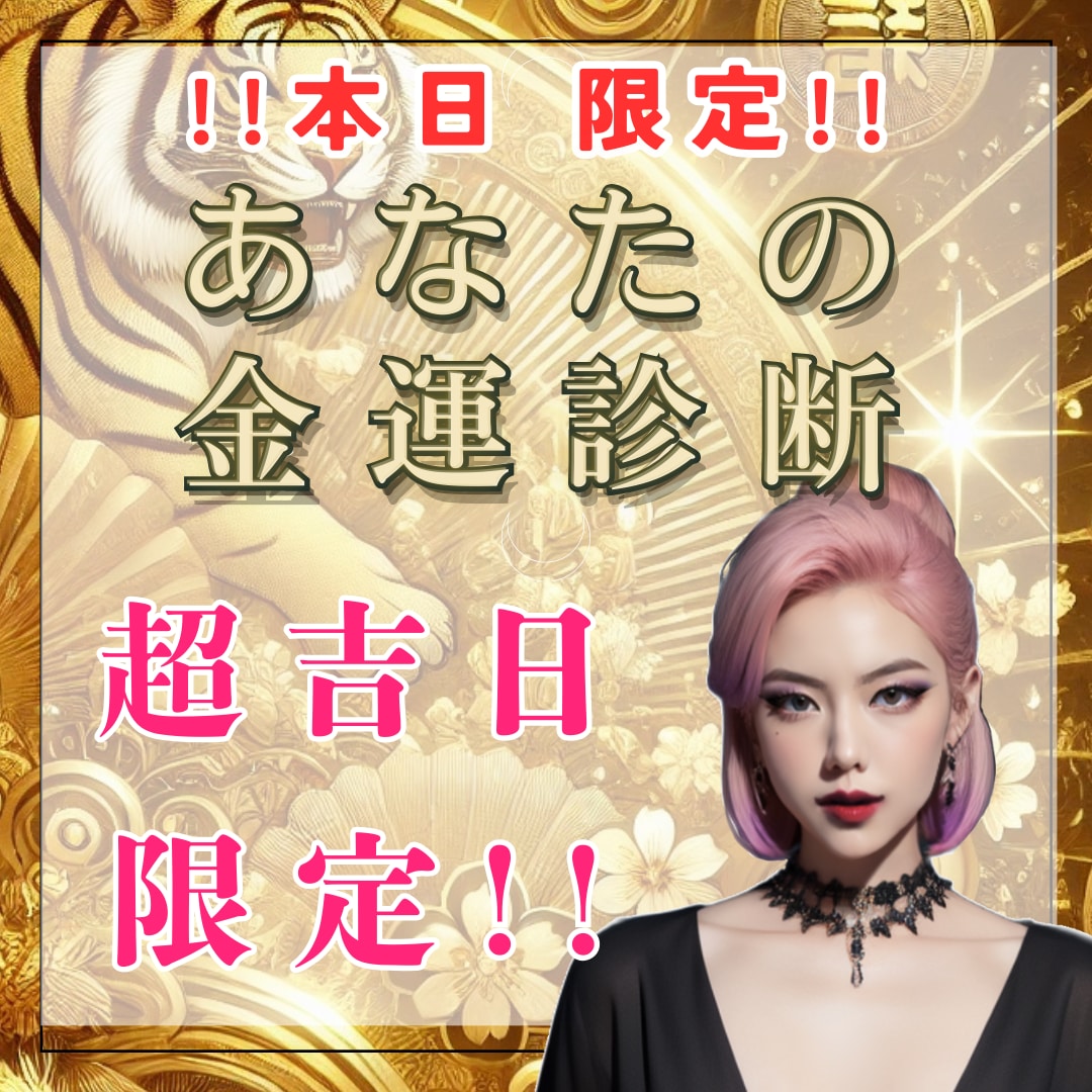 12月8日 限定！あなたの金運診断を行います 本日は一粒万倍日で金運アップが望める日です！ イメージ1