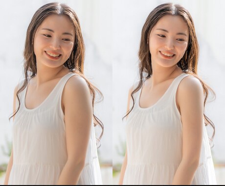 納得するまで修正可能☆お写真のレタッチします ウェディング/お見合い/編集/修正/写真加工/写真修正/人物 イメージ1