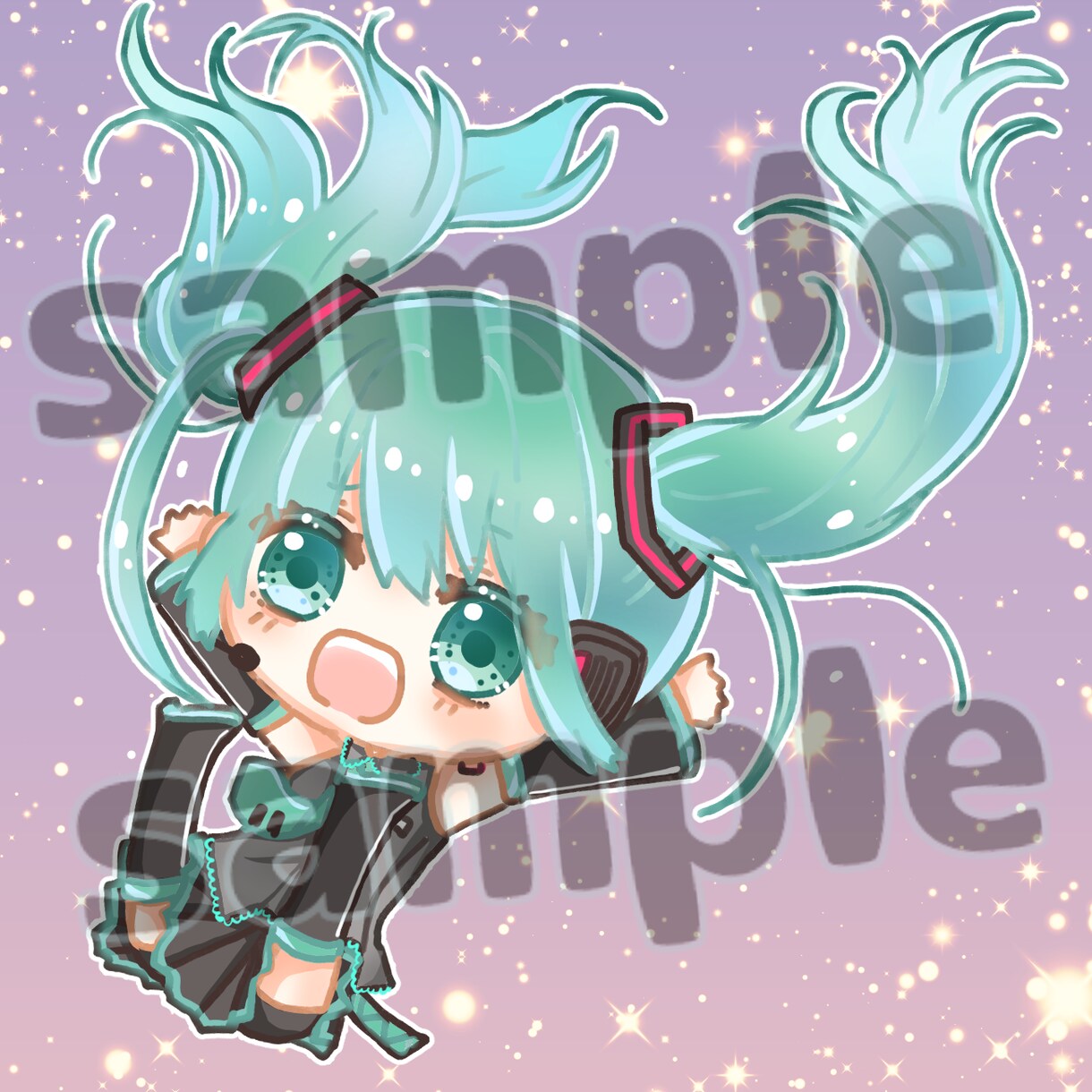 商用◎ミニキャラ(デフォルメ)イラスト制作します ≪アイコンや動画、夢絵等も≫修正無制限有！タッチも選べます！ イメージ7