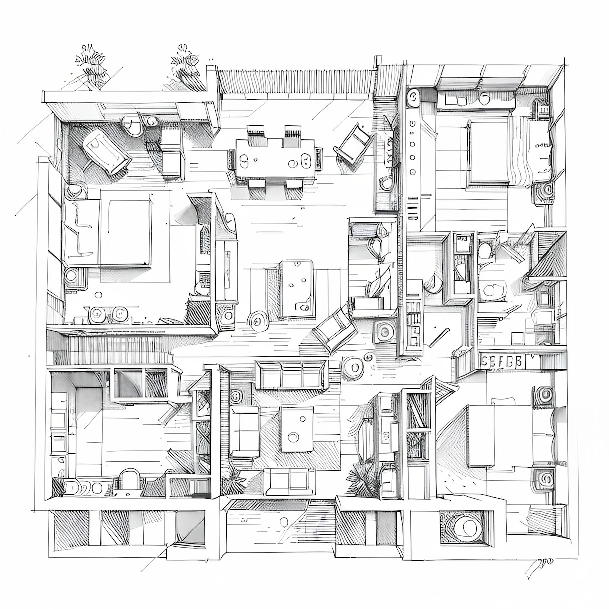 3D画像パース制作独自のスキャン技術で提供します 素材の有無に関係なく、イメージを、どんな画風でも対応可能です イメージ4