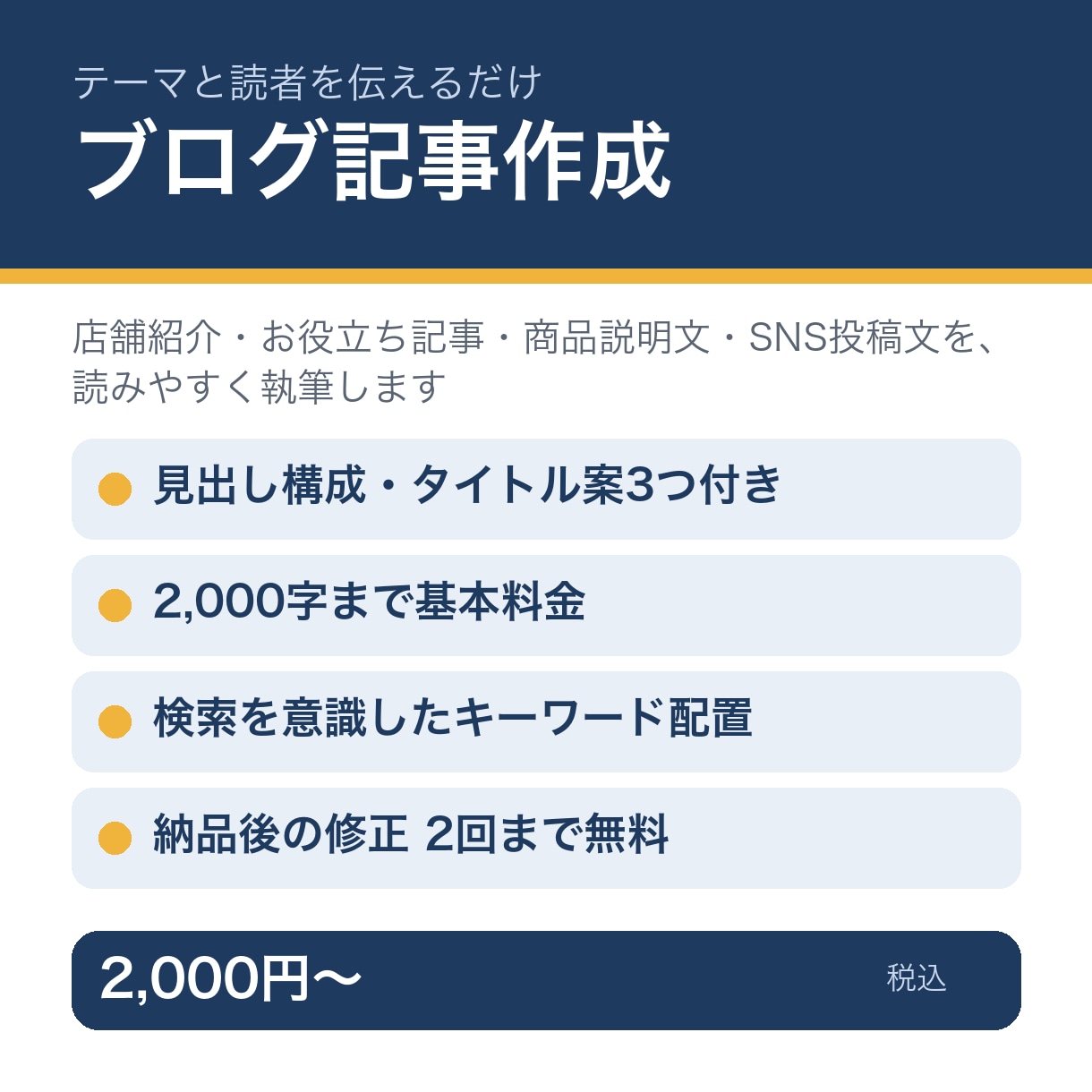 ブログ記事・商品説明文を作成します テーマを送るだけ｜読みやすく検索にも強い記事を執筆 イメージ1