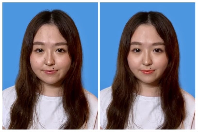 Photoshopで美肌加工or証明写真修正します 自然!綺麗!2枚でこのお値段! イメージ2