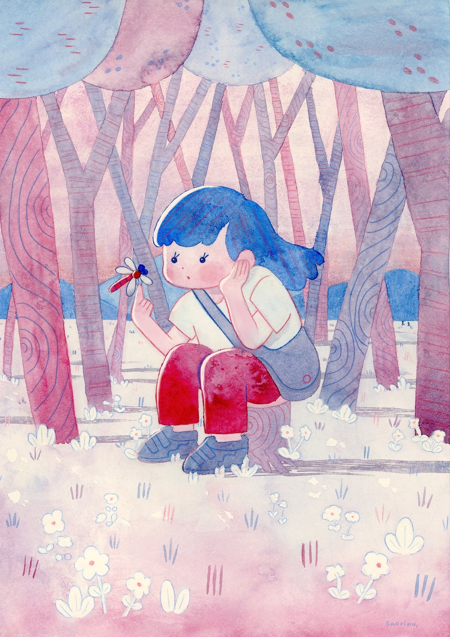 絵本のような世界観を描きます 透明水彩で描くあなただけの一枚絵【アナログ原画対応】 イメージ1