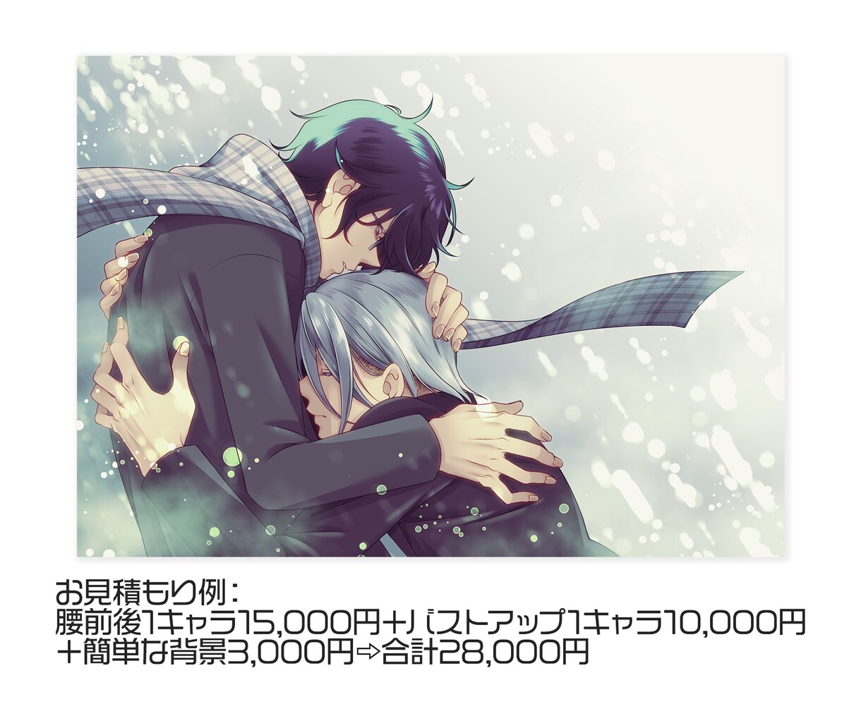 ご希望のイラスト制作致します 印刷物想定・創作BL特化！少年青年得意です イメージ3
