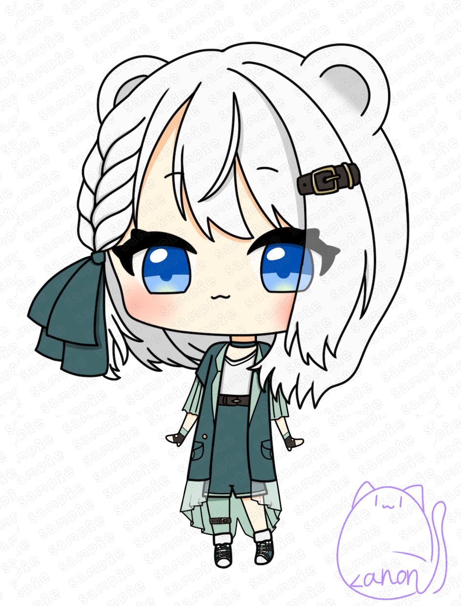 ミニキャラの全身イラスト描きます シンプルでかわいいイラストお描きします！ イメージ1