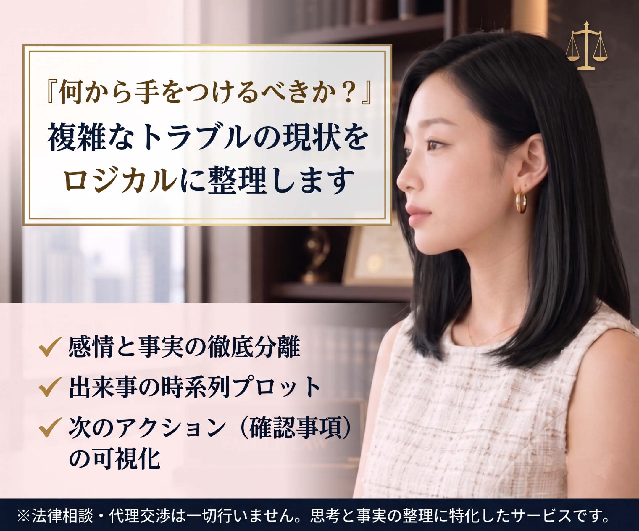 48時間チャット無制限！複雑なトラブルを整理します ⏱海外トラブルの「今やること」を48時間で整理します イメージ1