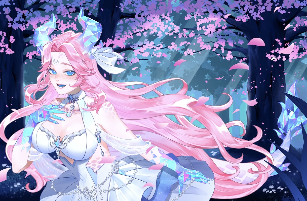 VTuber配信画面・待機画面イラスト制作します 配信で映える、雰囲気重視のVTuber画面を制作します イメージ2