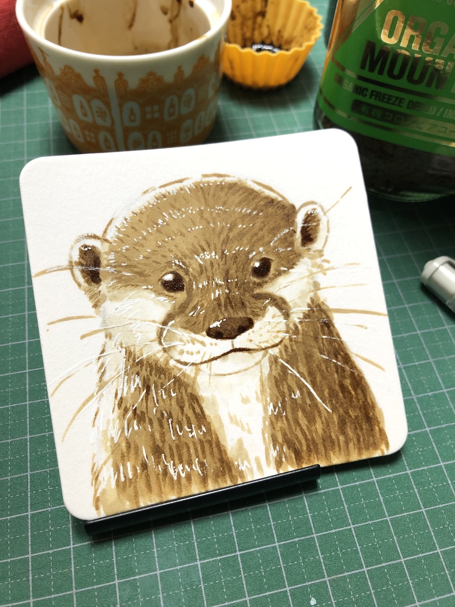 コースターにイラストお描きいたします 一点もの！色鉛筆やペンを使いオリジナルイラストを描きます！ イメージ4