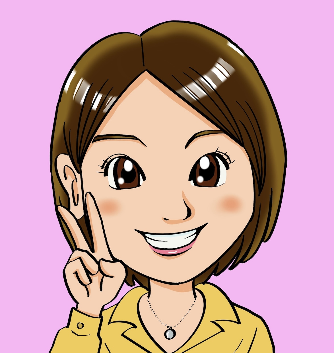 シンプルでわかりやすい似顔絵アイコン描きます 誰からも好感を持たれるような似てる似顔絵お描きします。 イメージ10