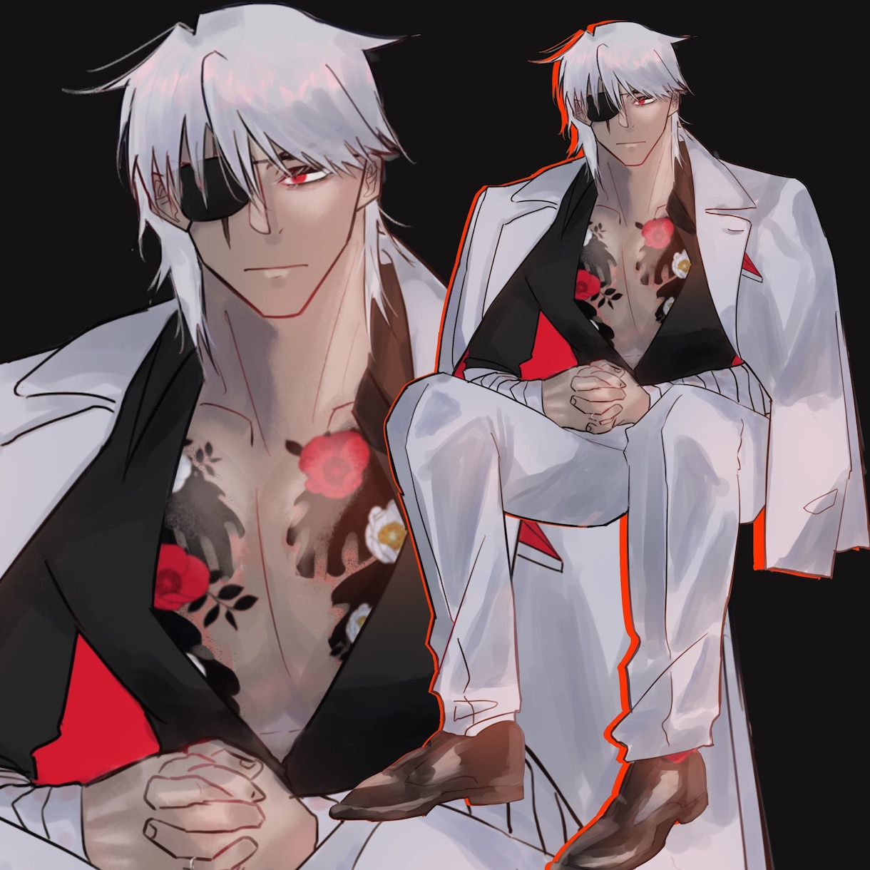 TRPG・配信向け キャラデザ重視立ち絵を描きます TRPG・配信向け 退廃・耽美・不穏描きます。 イメージ1