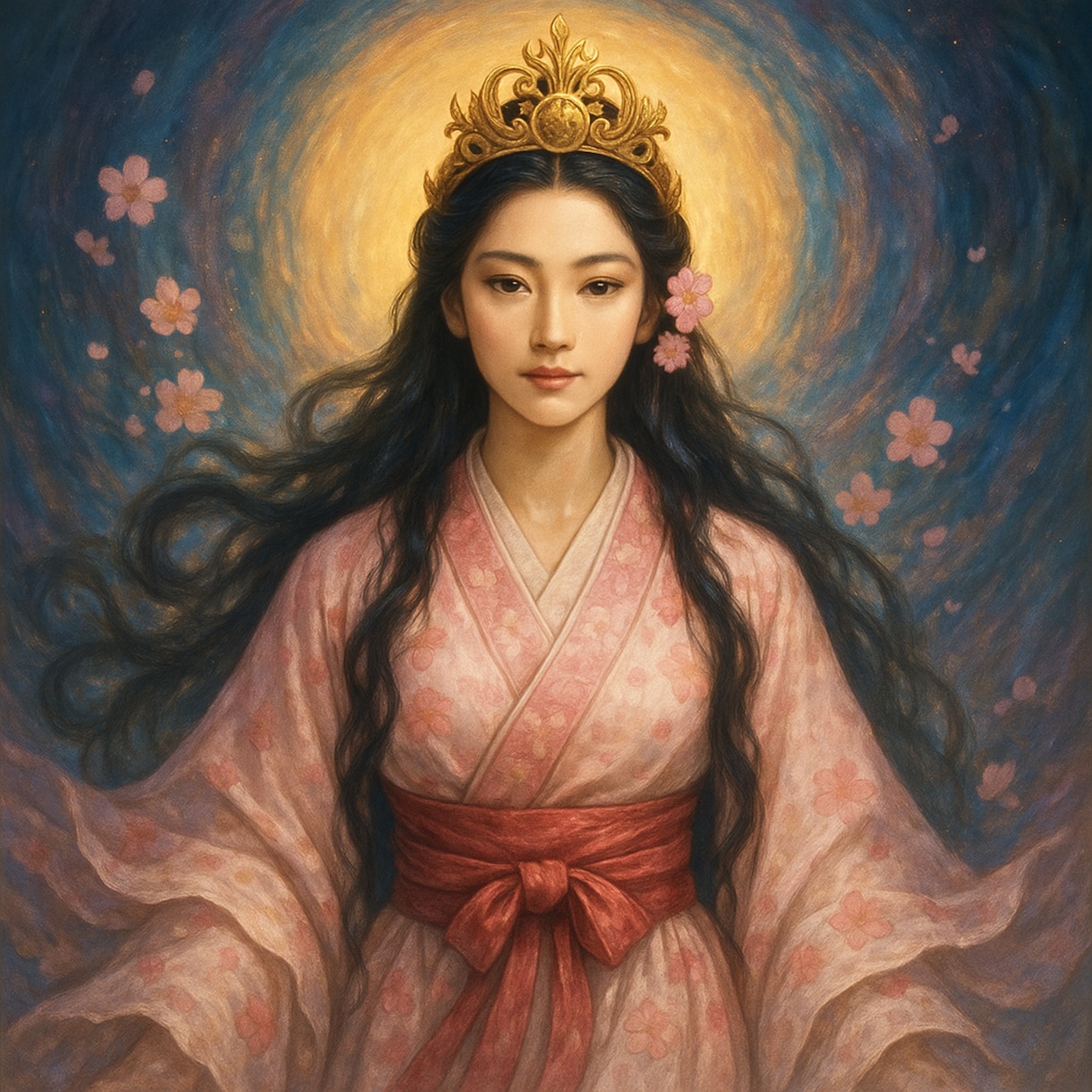 木花咲耶姫の神格で、生命と可能性を花開かせます 生命の花が咲き誇り、あなたの新たな始まりを神聖に祝福する イメージ2