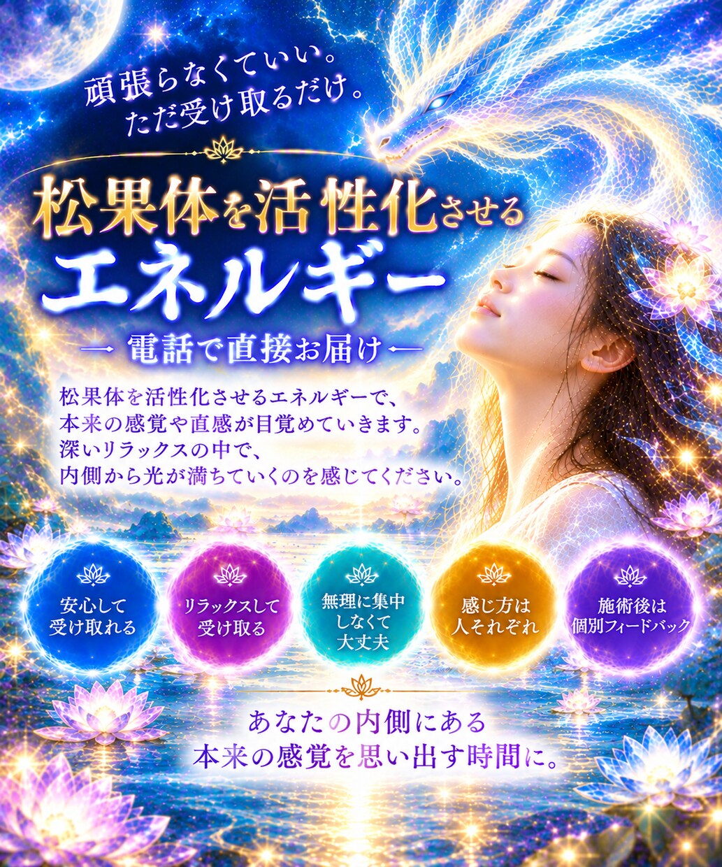 松果体を整え直感力をひらきます 眠っている直感をひらき、自分の感覚を信じる力へ イメージ8