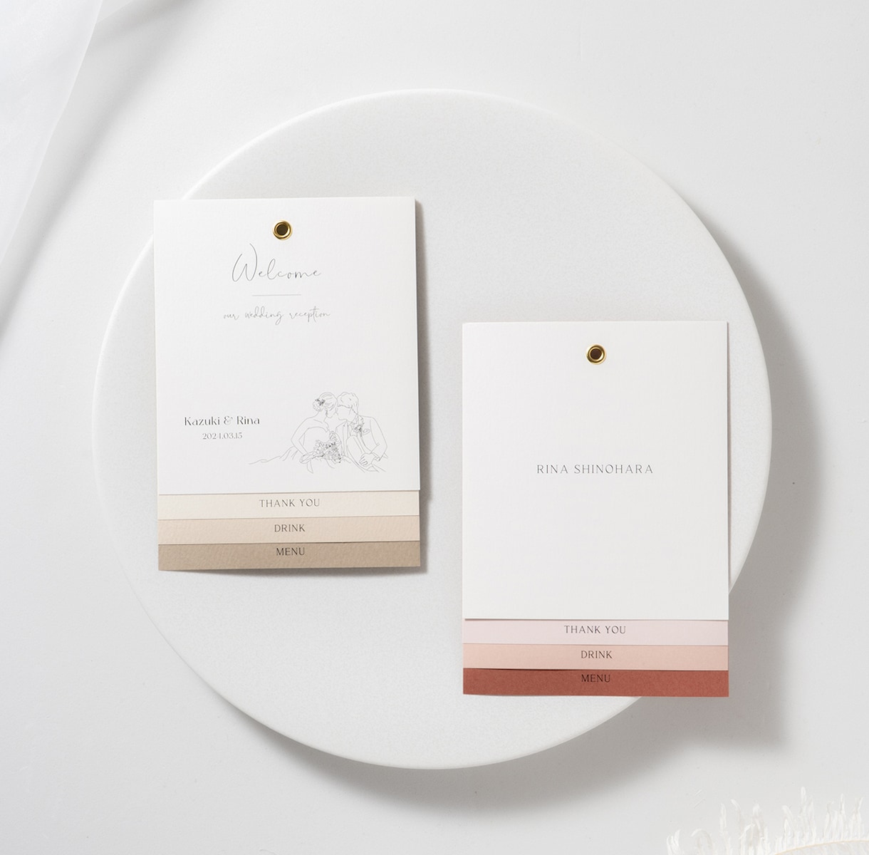 プロ品質✺結婚式ジィール風メニュー表を作ります トレンド×高品質なペーパーアイテムでセンスアップ ⋆* イメージ8