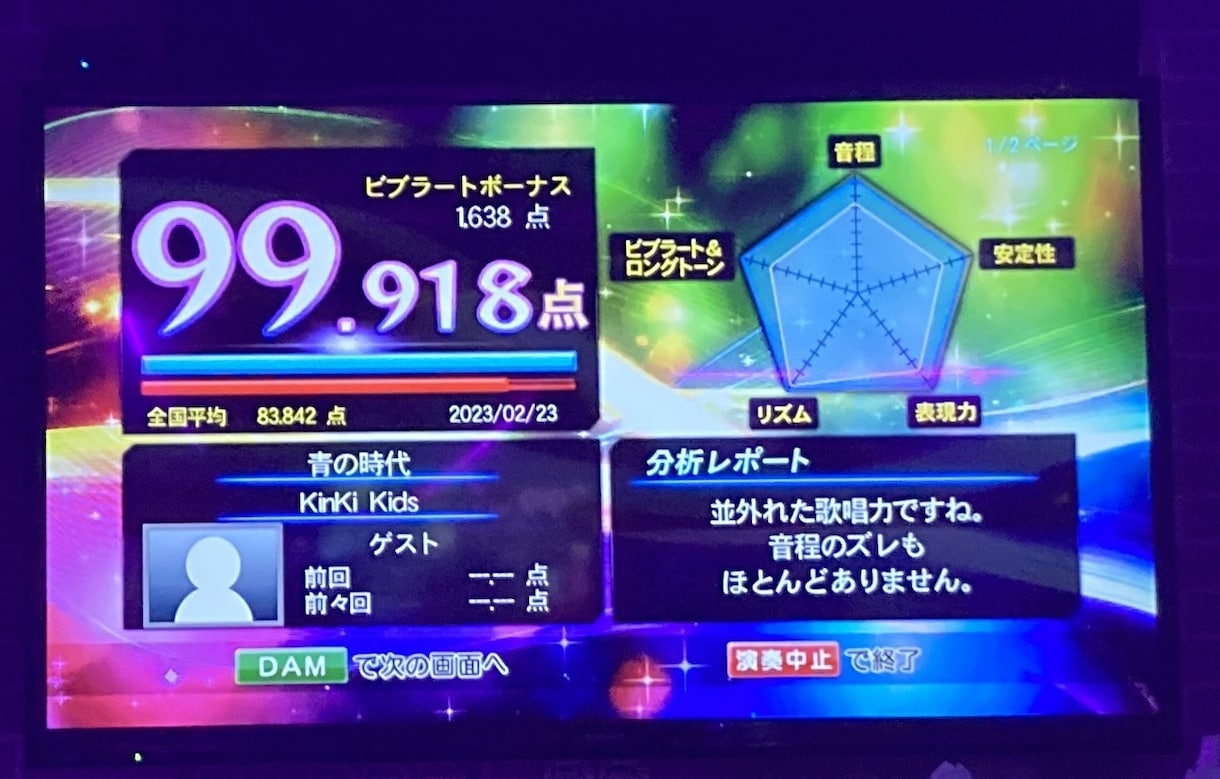 カラオケLive DAM精密採点の点数伸ばします カラオケでコンサルさせていただくことで、点数UPに繋げます イメージ1