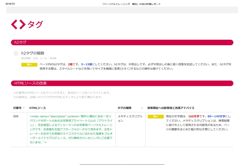 SEO対策・内部改善修正指示書をPDFで納品します 自社サイトをビックワードで上位掲載したツールを使用します。 イメージ1