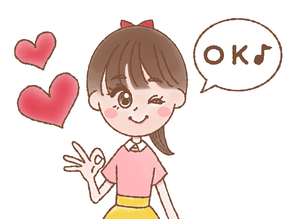 1名さま可愛くてシンプルな似顔絵描きます ポップでカワイイ似顔絵イラストお描きします♩ イメージ2